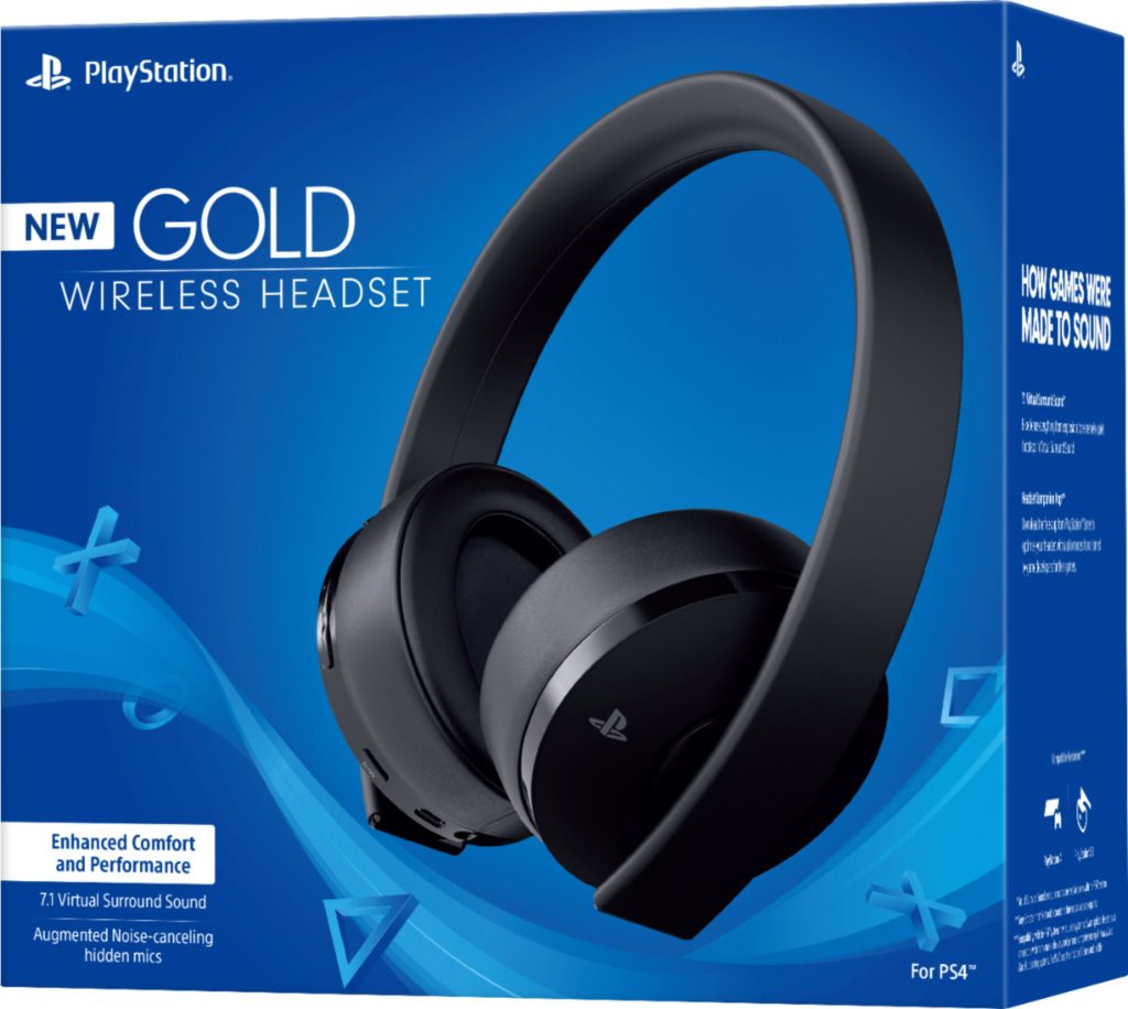 Audífonos Auriculares Inalambricos SONY Gold PlayStation 4 y 5 PS4