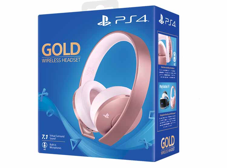 Audífonos Auriculares Inalambricos SONY Gold Rosa PlayStation 4 y 5 PS4 PS5  Original - Mercado Compras