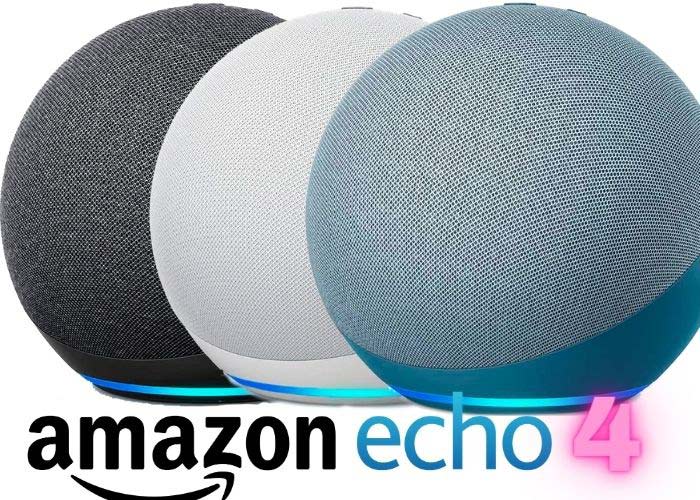 Parlante Inteligente  Echo 4 Grande Original - Mercado Compras